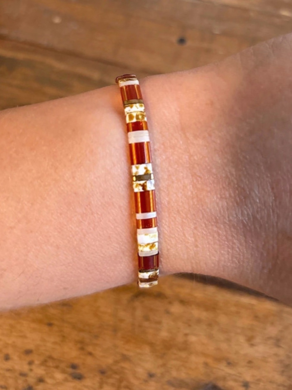 Tila bead bracelet